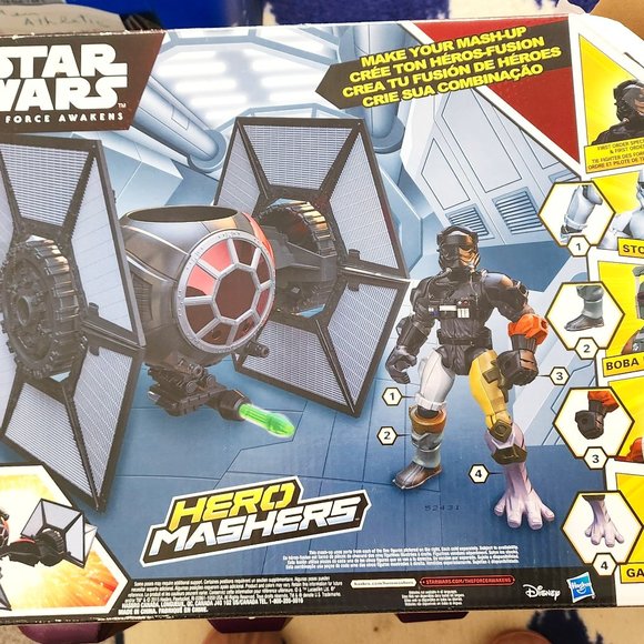 Star Wars The Force Awakens Hero Masher Pilot and Tank Fighter - Picture 3 of 9
